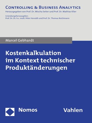 cover image of Kostenkalkulation im Kontext technischer Produktänderungen